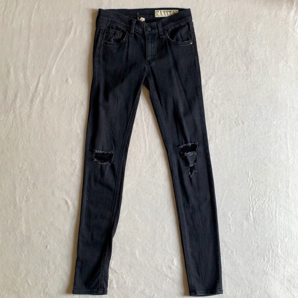 Rag & Bone distressed skinny jeans size 24 - Picture 1 of 9